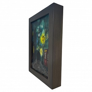 Ζευγάρι στην ομιχλόδη πόλη